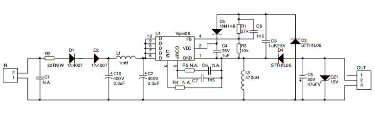 Schaltplan - STMicroelectronics STEVAL-ISA096V1 Demonstrationsboard